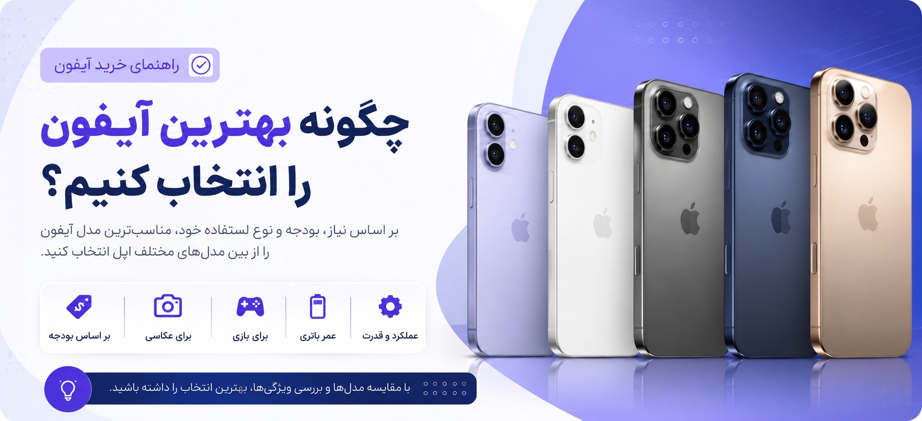 چگونه بهترین آیفون را انتخاب کنیم؟